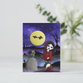 Vampire verliefde liefdesblanco, aanpasbare hoofds briefkaart (Staand voorkant)