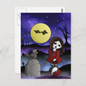 Vampire verliefde liefdesblanco, aanpasbare hoofds briefkaart (Voorkant / Achterkant)