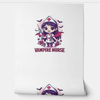 Vampire Verpleegster Shirt � Grappig Halloween Med Behang