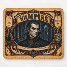 Vampire, Vintage Circus Monster Muismat