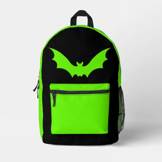 VAMPIRE VLEERMUIS RUGZAK (ZWART GROEN) (Voorkant)