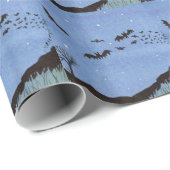 Vampire Vleermuizen Halloween Cadeaupapier (Rol Hoek)