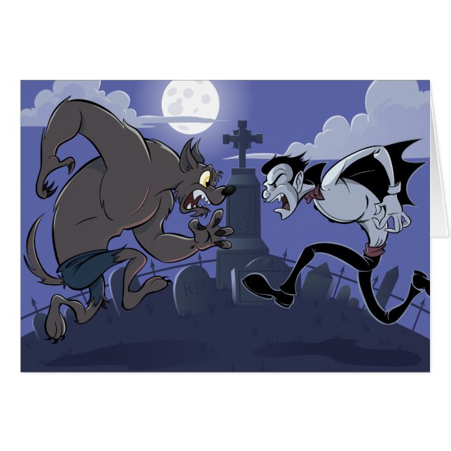 Vampire Vs Werewolf (Voorkant Horizontaal)