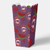 Vampire & Watermeloen Griezelige Summerween Paars Bedankdoosjes (Achterkant)