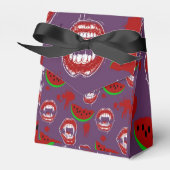 Vampire & Watermeloen Griezelige Summerween Paars Bedankdoosjes (Voorkant Zijde)