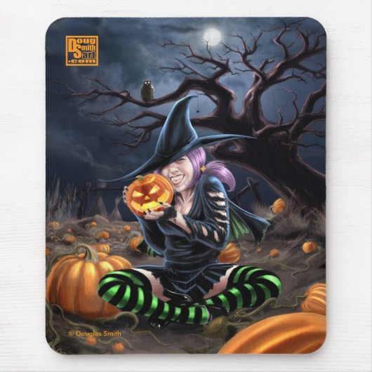 Vampire Witch Mousepad Muismat (Voorkant)