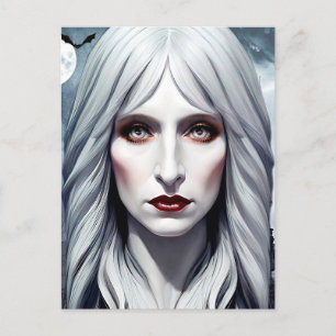 Vampire Witch Woman Fantasy Dark art Briefkaart