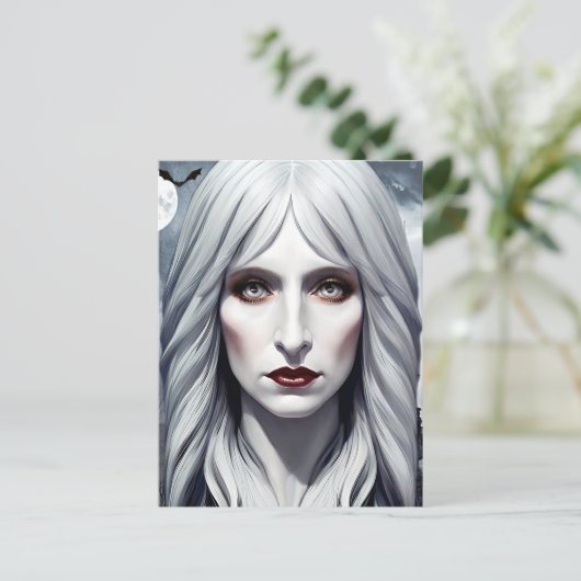 Vampire Witch Woman Fantasy Dark art Briefkaart (Staand voorkant)