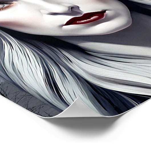 Vampire Witch Woman Fantasy Dark art Poster (Hoek)