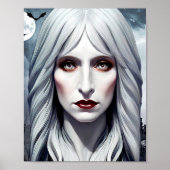 Vampire Witch Woman Fantasy Dark art Poster (Voorkant)