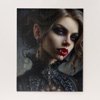 Vampire Woman Gothic Beauty Portrait Legpuzzel