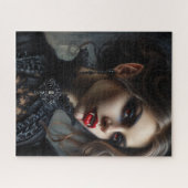 Vampire Woman Gothic Beauty Portrait Legpuzzel (Horizontaal)