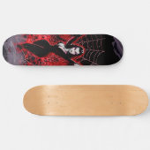Vampire Woman Spider web gothic Persoonlijk Skateboard (Horizontaal)
