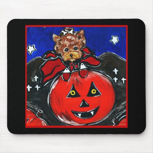 Vampire Yorkie Muismat (Voorkant)