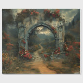 Vampirecore Dracula's Castle Halloween | Gotisch Cadeaupapier (Vlak)