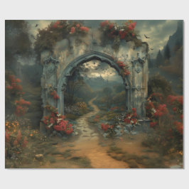 Vampirecore Dracula's Castle Halloween | Gotisch Cadeaupapier