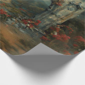 Vampirecore Dracula's Castle Halloween | Gotisch Cadeaupapier (Hoek)