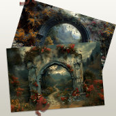 Vampirecore Dracula's Castle Halloween | Gotisch Inpakpapier Vel