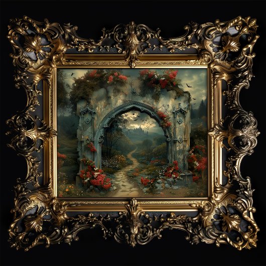 Vampirecore Dracula's Castle Halloween | Gotisch Inpakpapier Vel