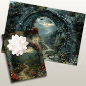 Vampirecore Dracula's Castle Halloween | Gotisch Inpakpapier Vel