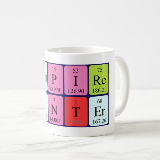 VampireHunter, mok van periodieke zinnen (Voorkant rechts)