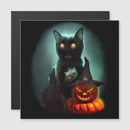 Vampirekat en heksenglabis Halloween Surreal  (Voorkant / Achterkant)