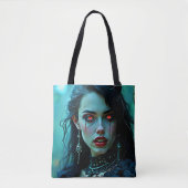 Vampirekoningin: Donkere Aantrekkingskracht Kunst Tote Bag (Voorkant)