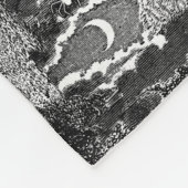 Vampire's Crypt Graves Skulls Bats Gothic Church Fleece Deken (Hoek)