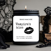 Vampire's Kiss Candle Label - Gothic Halloween