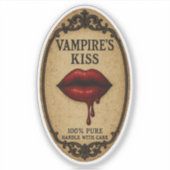 Vampire's Kus - Bloederige Lippen Apotheek Label (Voorkant)