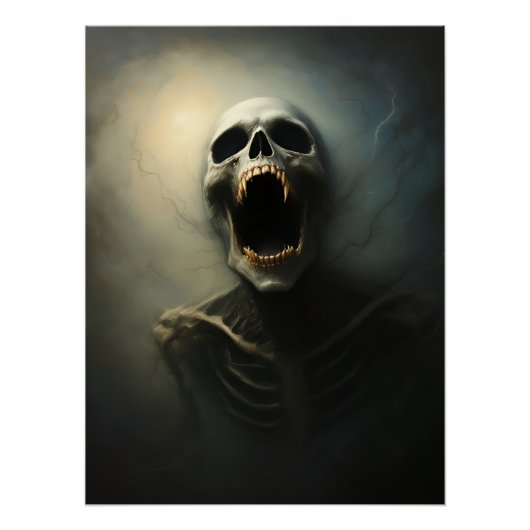Vampire's Scream - Gothic Horror Art Perfect Poster (Voorkant)