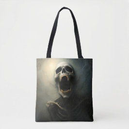 Vampire's Scream - Gothic Horror Art Tote Bag