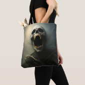 Vampire's Scream - Gothic Horror Art Tote Bag (Dichtbij)