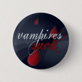 "Vampires Suck" pin/badge Ronde Button 5,7 Cm