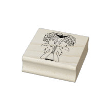 Vampiress Agness Wood gemonteerd Rubber Stamp