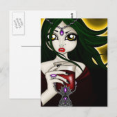 Vampiress Briefkaart (Voorkant / Achterkant)