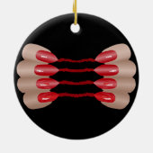 Vampirevinger V.2 Keramische Cirkel Ornament (Achterkant)