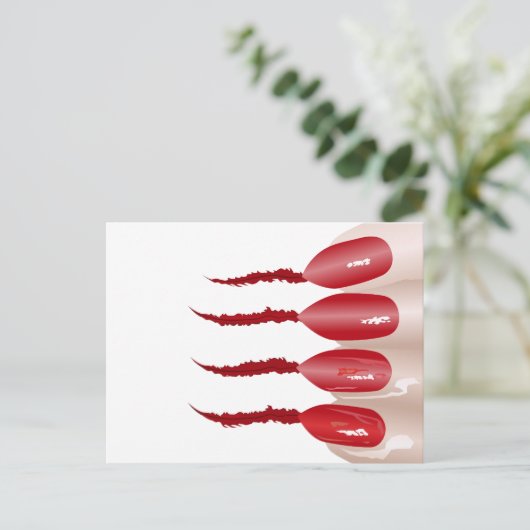 Vampirfinger Briefkaart (Staand voorkant)