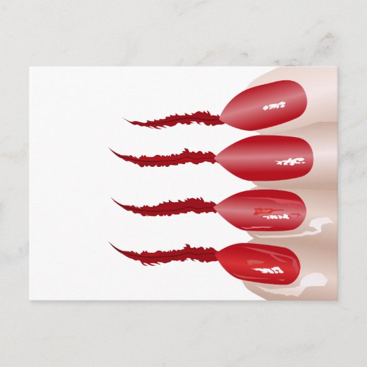 Vampirfinger Briefkaart (Voorkant)