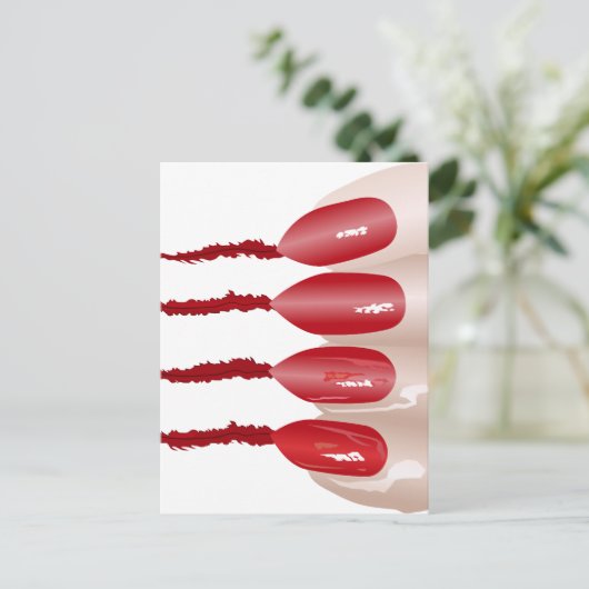 Vampirfinger Briefkaart (Staand voorkant)