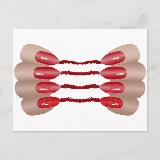 Vampirfinger V.2 Briefkaart (Voorkant)