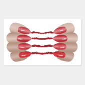 Vampirfinger V.2 Rechthoekige Sticker (Voorkant)