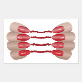 Vampirfinger V.2 Rechthoekige Sticker