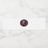 Vampirische gotische romantiek – Tot de dood ons s Waterfles Etiket (Enkel label)