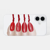 Vampirvinger iPhone 16 Hoesje (Achterkant horizontaal)