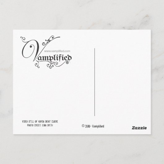 Vamplified® Crucified Briefkaart (Achterkant)