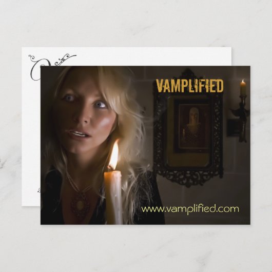 Vamplified, www.vamplified.com briefkaart (Voorkant / Achterkant)