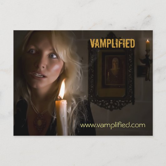 Vamplified, www.vamplified.com briefkaart (Voorkant)