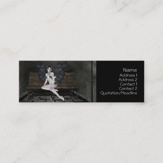 Vampress Wachten in de lijst met onzichtbare profi Mini Visitekaartje (Voorkant)