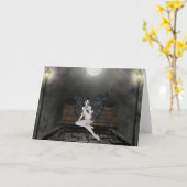 Vampress Wachten in de mist - Wenskaarten Kaart (Gele Bloem)